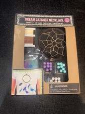 Create Your Own Dream Catcher Necklace Kit 33 Pieces Feathers Beads String Craft