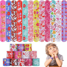 Valentine's Day Slap Bracelets - 36 Pack Kids Party Favors and Gifts