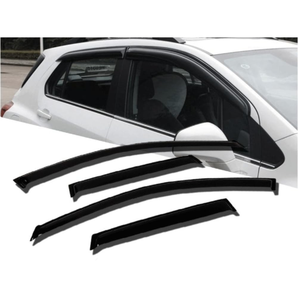 4pcs Out Channel Window Visor Deflectors Cadillac Chevy GMC Yukon 15-20 Smoke