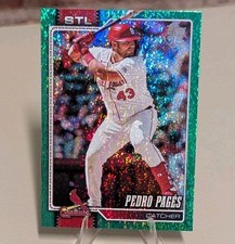 2025 Topps Series 1 #252 - Pedro Pages Green Holofoil /99 Cardinals