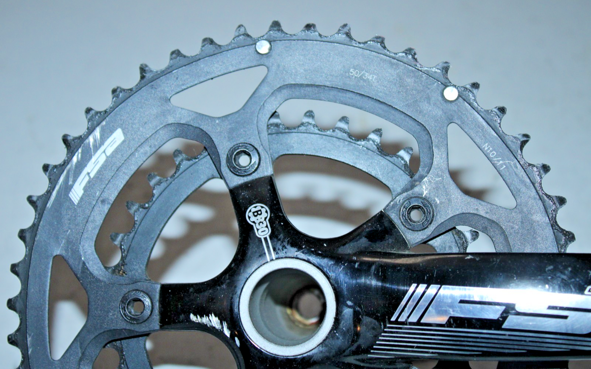 FSA Gossamer MTB Road Crankset Black 175mm 50/34T BCD110 Gravel CX