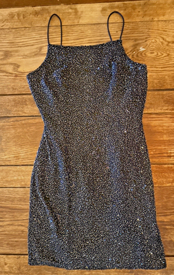 bugle bead dress Primavera Couture 3902 Bugle Beaded Prom Dress 16 / Azzure Blue main image 0