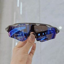Oakley Radar EV Path OO9208 Sunglasses Clear Gray Frame Sapphire Polarized Lense