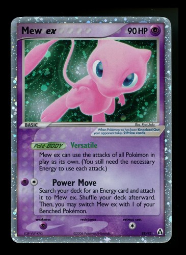 Mew ex 88/92 EX Legend Maker 2006 Holo Rare Pokémon Card TCG
