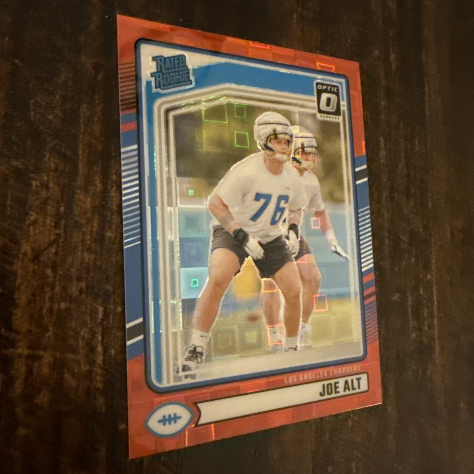 Joe Alt (RC) #320 2024 Donruss Rated Rookie Optic Preview Red Pandora Wave