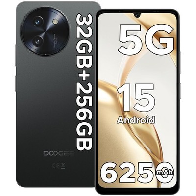DOOGEE Note59 Pro 5G Cell Phone Unlocked Android15 32GB+256GB 6250mAh Smartphone