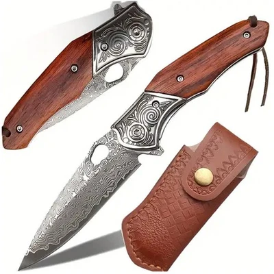 MARKENLOS Damastmesser Santoku Messer Profi Scharf Kochmesser Damaststahl Klappmesser DHL