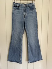 Women's Levis 70s High Flare Jeans 28 Blue Denim 28x30 Medium Blue Wash