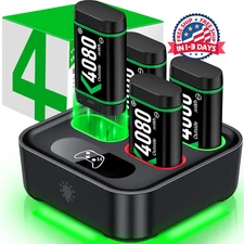 Cargador para batería de control Xbox One con 4 puertos USB C de 4080 mWh