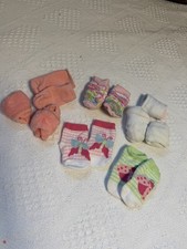 9 Pairs Of Newborn Baby Girl Socks