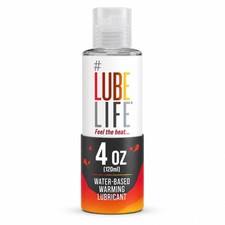 LUBELIFE Water-Based Warming Lubricant, Personal 4 Fl Oz Pack of 1 , Clear