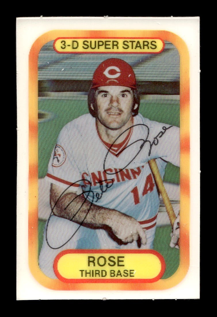 1977 Kellogg's #20 Pete Rose Reds EX-MT+ *3s