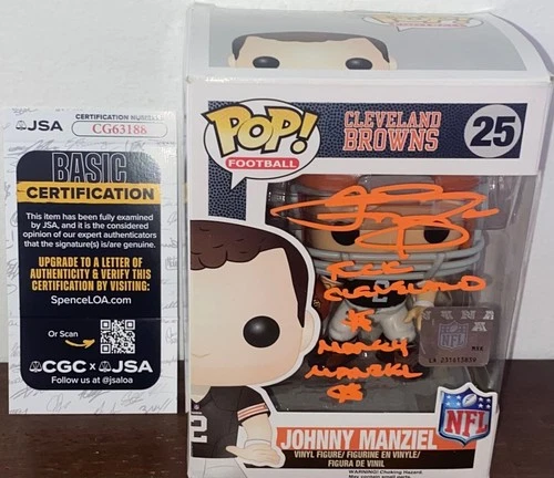 Johnny Manziel Signed Cleveland Browns F*** Cleveland Money FUNKO POP 25 JSA