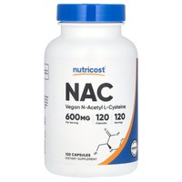 Nutricost, Nac, Veganes N-Acetyl-L-Cystein, 600 Mg, 120 Kapseln