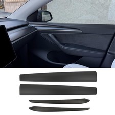 F FINEC Dashboard Cover Wrap Front Door Trim Panel Tesla Model Y 3 Matte Black A