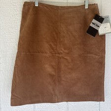 Suede Brown 70s Inspired Skirt