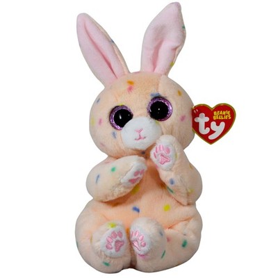 Ty Beanie Bellies - Peaches the Easter Bunny, MWMT Stuffed Animal Toy
