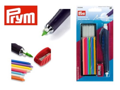 Prym Chalk Cartridge Set - Marking Fabric Plastics Wood Drawing Dressmaking