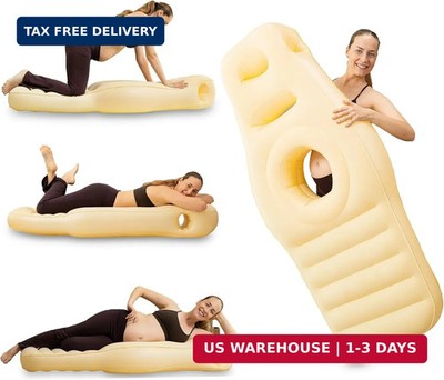 ZONETECH Inflatable Pregnancy Belly Pillow, Pregnancy Pool Float with Belly Hole
