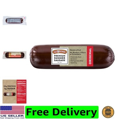 Summer Sausage, 100% Natural Meat, Charcuterie, Ready to Eat, High Protein, L...