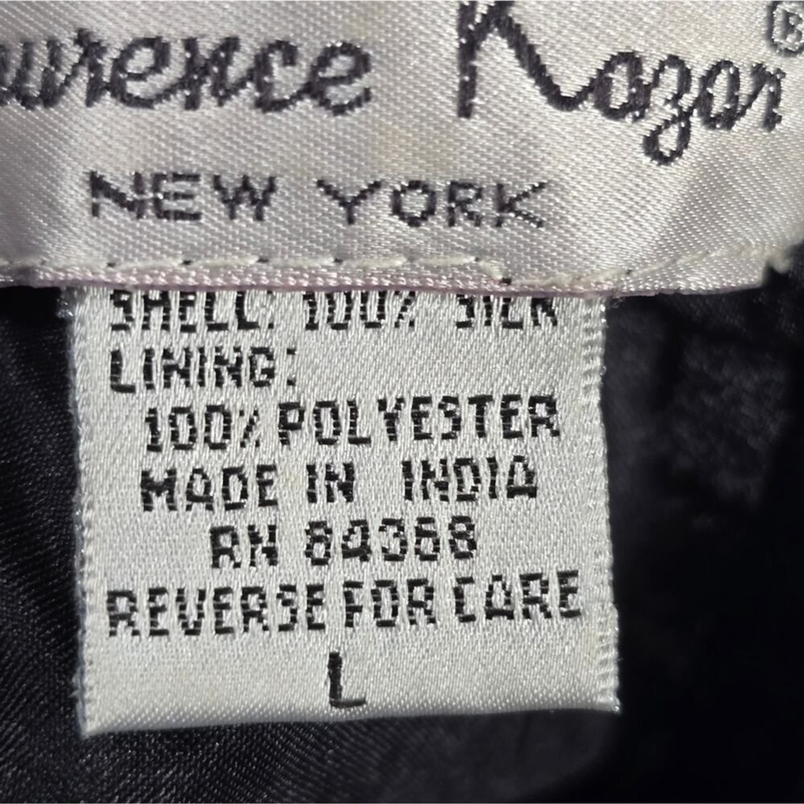Vintage Lawrence Kazar Beaded Silk Long Sleeve Dressy Formal Blouse sz ...