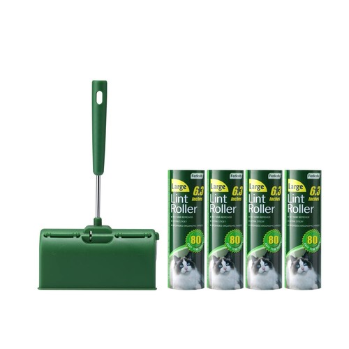 Large Lint Rollers Pet Hair Extra Sticky Furniture,Cat Dog Hair Remover Laund...