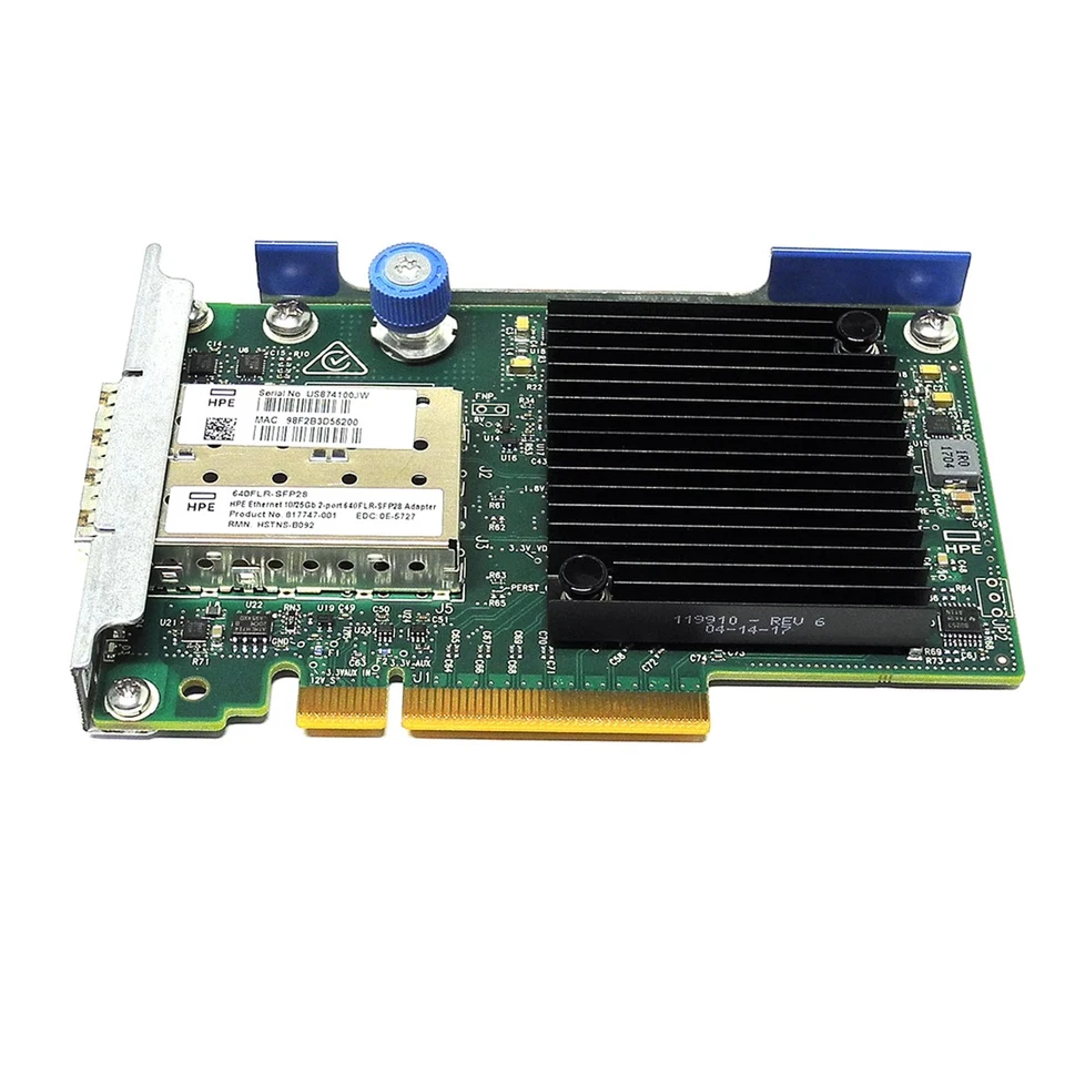 HP 640FLR-SFP28 Dual-Port PCIe x8 10/25 Gbit Ethernet Server Adapter 840139-001 - Bild 2 von 3