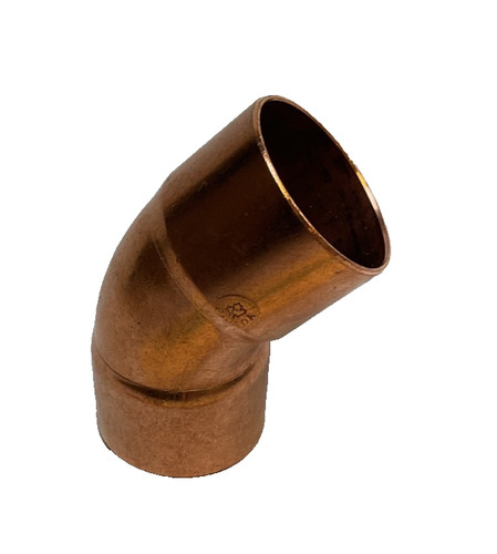 Cello Wrot Copper Fitting - WP6-20: 1-1/4" C x C 45° Elbow