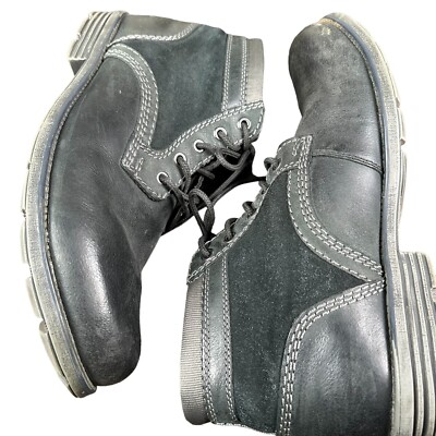 MENS CLARKS LACE UP CASUAL ANKLE BOOTS DARIAN MID 12 Black  display picture 1