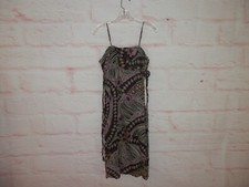 Mlle Gabrielle Ruffle Square Neck Babydoll Tie Back Midi Beach Boho Dress 4970