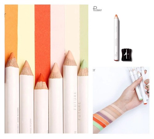 Pudaier 8 Colores Corrector Corrector Pluma Palo Sacapuntas Set - Imagen 2 de 20