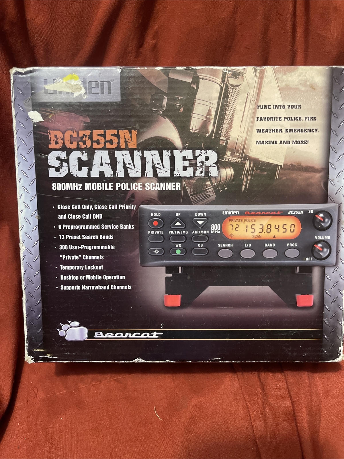 NEW! UNIDEN DIGITAL READY BC355N 800MHz 300 CHANNEL BASE MOBILE SCANNER