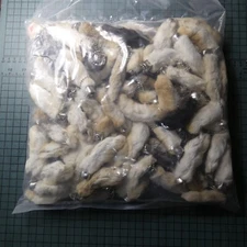 Bulk 100 New Lucky Rabbits Foot Key Chain, Zipper Pull, Charm Natural Colors