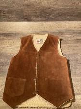 The Leather Shop Sears Sherpa Size Small Vest  Great Condition
