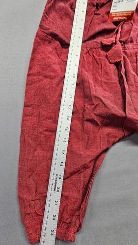 New Shop Holic Fashion Loose Kids Pants elastic waist draw string size Large Red - Picture 2 of 11