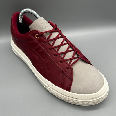 Onitsuka Tiger Fabre Ex 1183A948 Oxblood Red Grey White Mens Uk