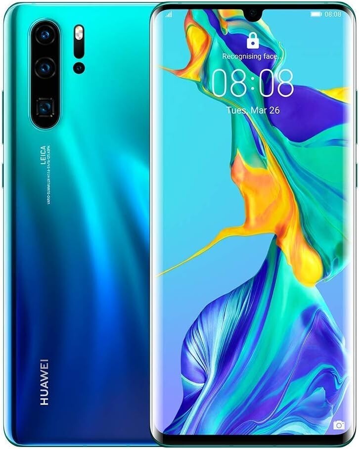NEW SEALED Huawei P30 Pro 128GB 8GB RAM Aurora Blue DUAL-SIM Unlocked Smartphone