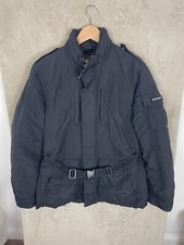Men's Woolrich Thermore Ski Style Coat Jacket Buckle M Medium Black Insulated