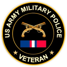 US Army Military Police Veteran Bumper Sticker Military Vinyl Soldier Decal 5"