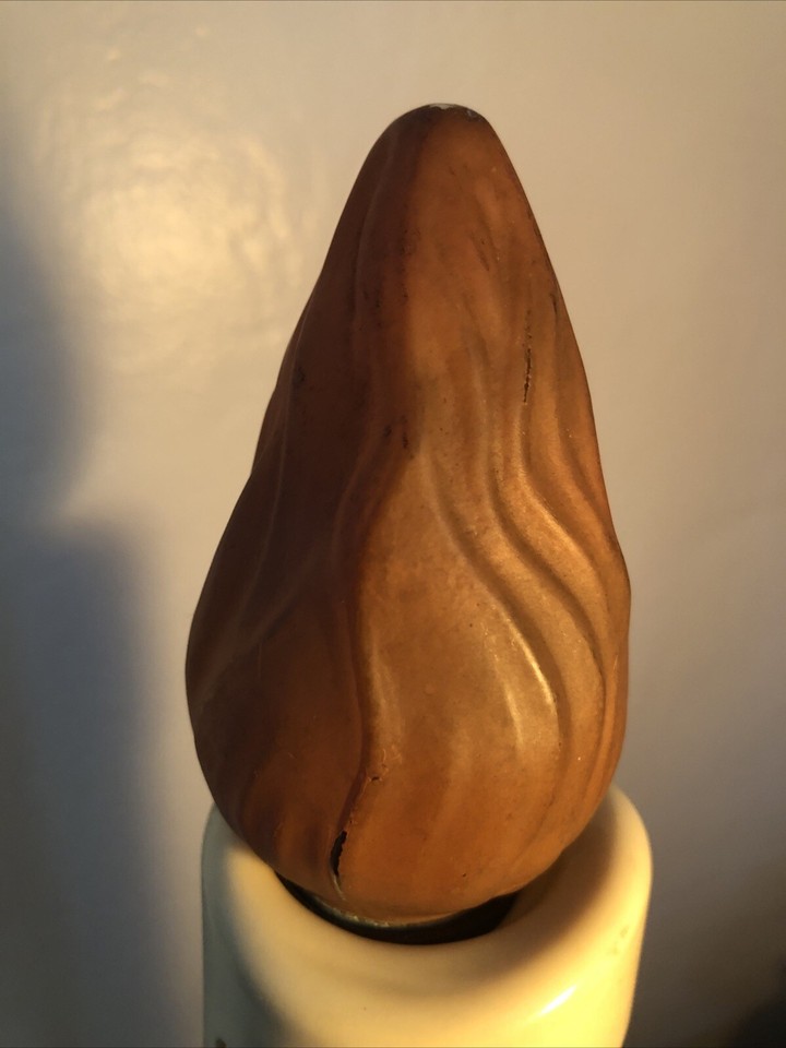 Vintage 1920’s 25W Christmas Flame Swirl Light Bulb Standard Base