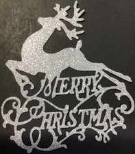 Christmas Reindeer Paper Die Cut Embellishment Craft Invitation Photo Journal