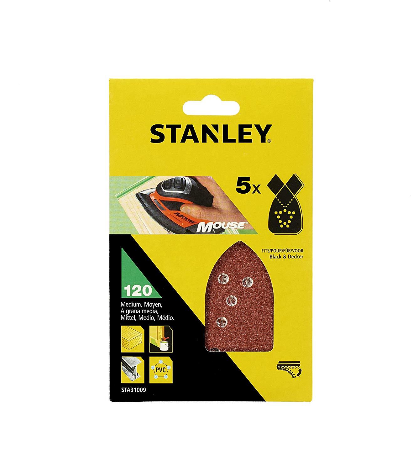 Stanley STA31009-XJ Carta abrasiva 5pezzo(i) accessorio per levigatrici
