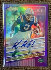 La’mical Perine 2020 Absolute Rookie Purple Auto Chronicles /25 Jets Florida RC