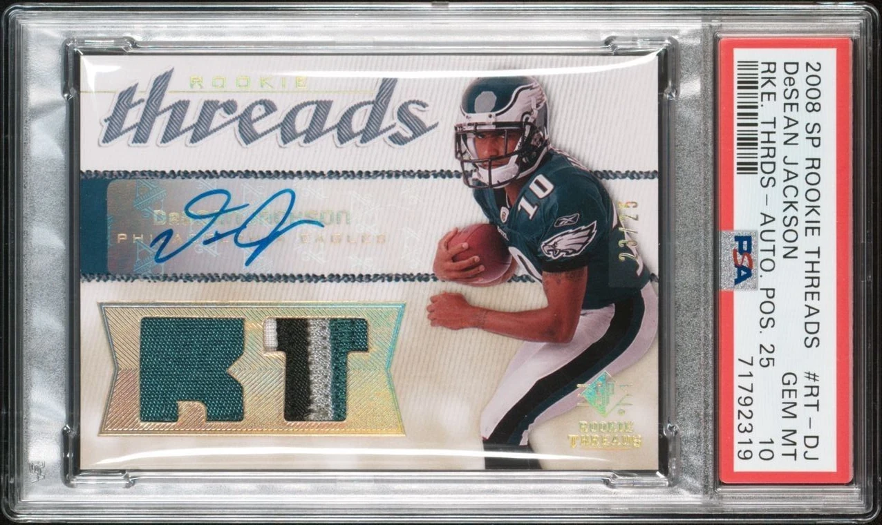 DeSean Jackson SP Rookie Threads Rookie Threads #RTDJ Autograph Position 25