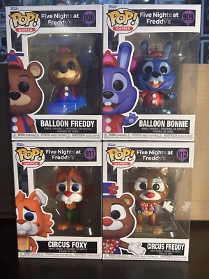 4 Pop FNAF Five Nights At Freddy s Bundle Bonnie, Foxy & Freddy (2) All With Pro