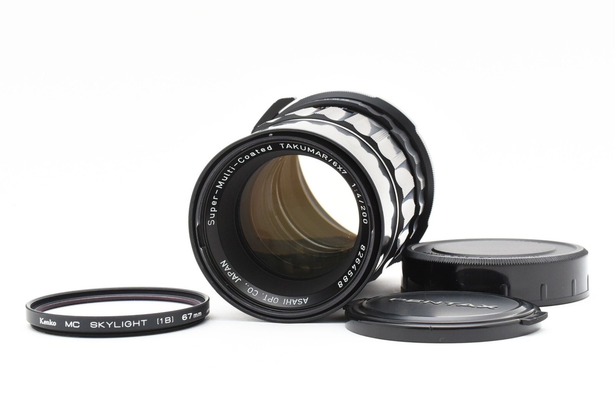 【美品】Pentax SMC TAKUMAR 6x7 200mm F4 #187 Pentax 6x7 SMC Takumar 200mm f4 for 6x7 67 Telephoto MF Lens