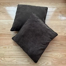 Decorative Pillows 20”x21”Brown Set Of 2