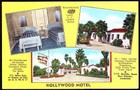 HOLLYWOOD MOTEL COLOR LINEN POSTCARD New Orleans, Louisiana