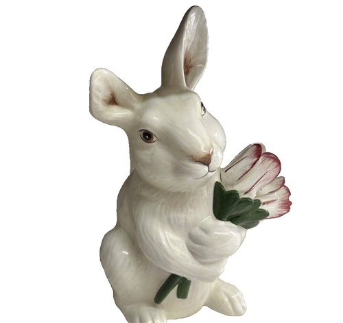 Vintage Vietri Ceramic Spring Bunny Statue, Made in Italy | eBay