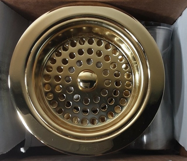 Kohler Duostrainer Sink Strainer Vibrant Polished Brass Corrosion